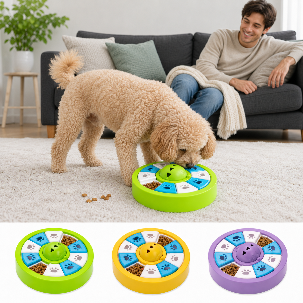 Anti-Schling Puzzle-Schüssel – Spiel, Förderung und langsameres Fressen