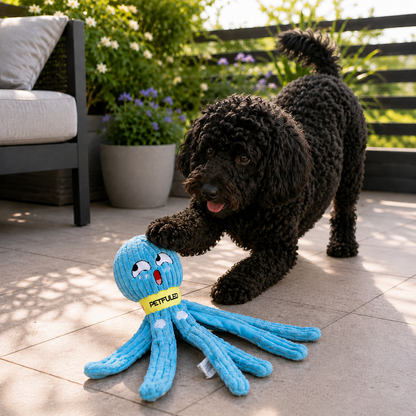 Hundespielzeug Oktopus – Spielspaß und langsameres Fressen in einem