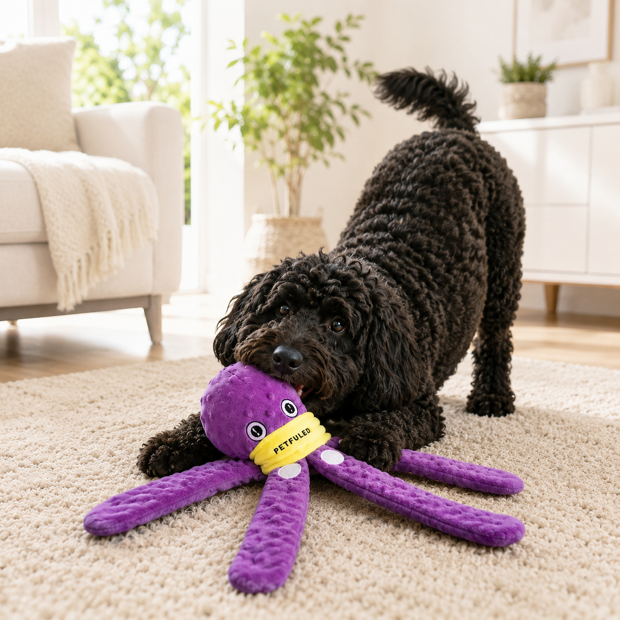 Hundespielzeug Oktopus – Spielspaß und langsameres Fressen in einem