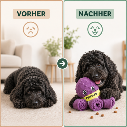 Hundespielzeug Oktopus – Spielspaß und langsameres Fressen in einem