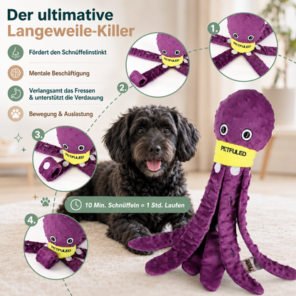 Hundespielzeug Oktopus – Spielspaß und langsameres Fressen in einem